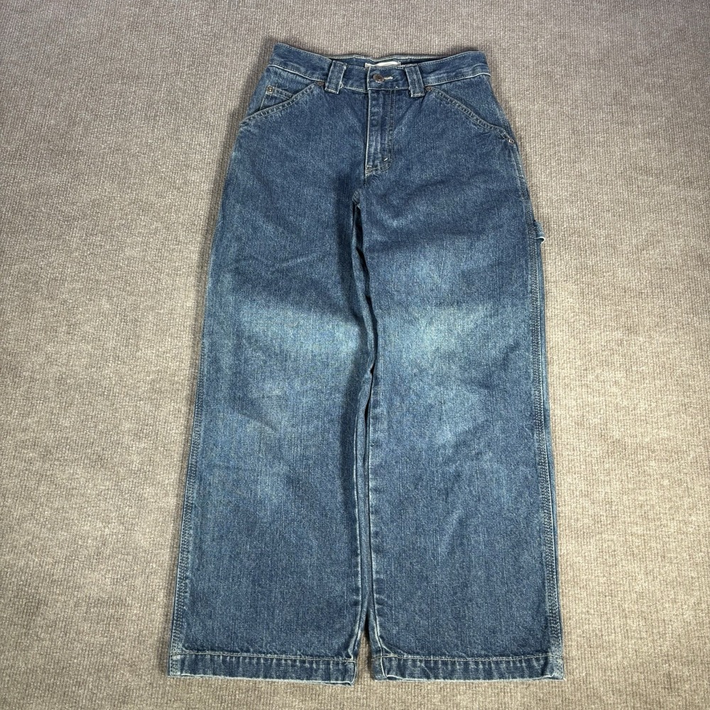 Vintage Arizona Carpenter Jeans Youth Boys 10 Blue Denim Baggy Skater Work Y2K